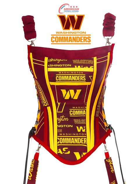 Commanders Football, Crop Top Layering, Instagram Model Outfits, Custom Corsets, Corset Bustier Top, Diy Clothes And Shoes, Washington Commanders, Nfl Football Teams, Football Tops