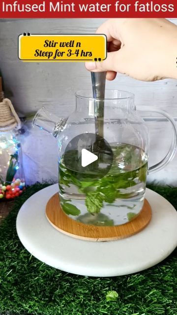 lRefreshing Infused Mint Water for Health 🌿💧
Try our easy infused mint water recipe for a refreshing health boost! Here's how:

Get Ready: Grab 6-8 sprigs of fresh mint and Wash it well.

Let it Steep: Crush the mint and add 1 ltr of water and let it sit for 3-4 hours to soak up the minty goodness.

Feel the Benefits: Mint water aids digestion, freshens breath, and gives a natural energy lift. Plus, it's packed with antioxidants!

Sip Away: Enjoy it cold or room temp all day long. Water For Health, Breath Mints, Mint Water, Water Recipes, Natural Energy, Fresh Mint, 4 Hours, Juice, Benefits