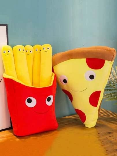 French Fries Design, Pizza Pillow, Box Nails, Online Birthday Gifts, Pizza Shapes, Food Pillows, Light Decoration, Kawaii Plush, Kawaii Plushies