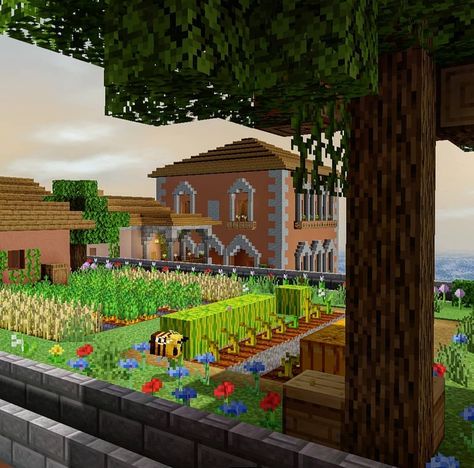 Front Yard Minecraft, Minecraft Yard Ideas, Minecraft Desert, Mc Builds, Cool Minecraft Houses, Minecraft Inspo, Ideas Minecraft, Cool Minecraft, Minecraft Architecture