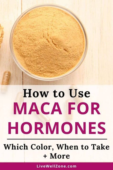 Maca is one of the most popular hormone balance herbs and research shows that it can support the adrenals, thyroid, ovaries and more. In this article you're going to get the scoop on how maca works for natural hormone balance, the different colors and forms that are on the market, plus how to use maca powder for hormonal imbalance. Hormone Balancing Supplements, Coldsore Remedies Quick, Hormone Diet, Hormone Balancing Diet, Hormonal Weight Gain, Foods To Balance Hormones, Weight Gain Supplements, Balance Hormones Naturally, How To Regulate Hormones