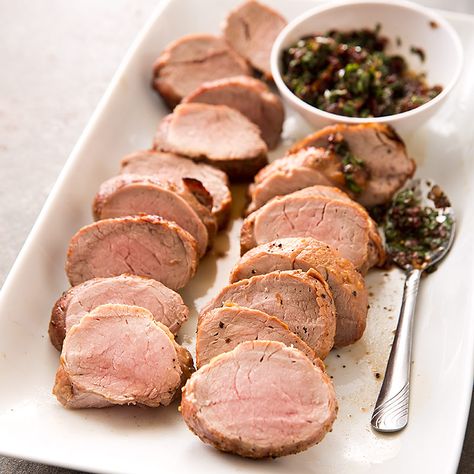 <p>Before we could perfect this easy dish, we had to figure out how broilers really work.</p> Tenderloin Marinade, American Test Kitchen, Pork Loin Recipes, America's Test Kitchen Recipes, Roast Dinner, Pork Tenderloin Recipes, Cooks Illustrated, America's Test Kitchen, Stuffed Pork Tenderloin