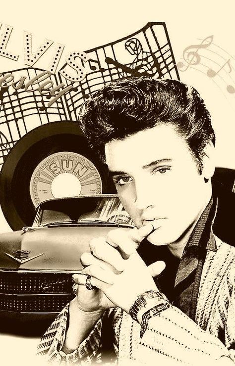 Elvis Presley Aesthetic Vintage, Elvis Presley Collage, Elvis Silhouette, Elvis Aesthetic, Rockabilly Aesthetic, Old Time Rock And Roll, Elvis Tattoo, Elvis Presley Quotes, Elvis Presley Wallpaper