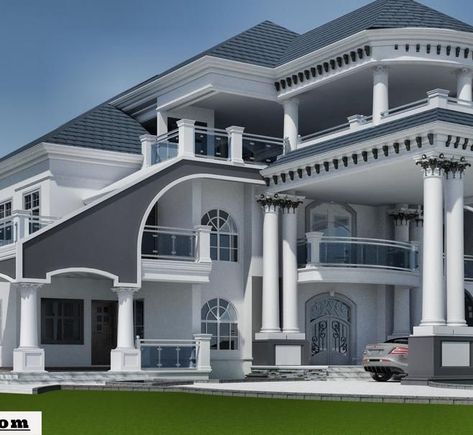 8 Bedroom House, House Plans Mansion, Classic House Exterior, Best Modern House Design, Building House Plans Designs, Building Plans House, House Design Pictures, Architectural Design House Plans, House Arch Design