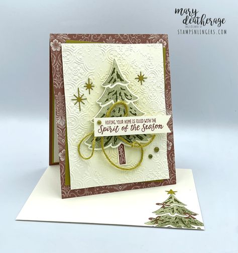 Stampin Up Merriest Trees, Merriest Trees Stampin Up Cards, Create Christmas Cards, Stampin Up Project, Trees Christmas, Stampin Up Christmas Cards, St Nick, 2023 Christmas, Tree Cards