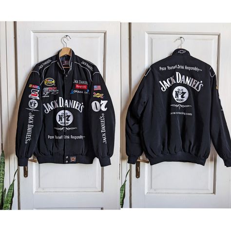 Vintage Racing Jacket, 90s Jackets, Nascar Jacket, Racer Jacket, 90s Jacket, Racing Jacket, Jack Daniels, Vintage Racing, Vintage Jacket