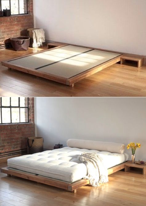 Tatami bed Bed Frame, Bedroom, Bed, Wood, Frame, Furniture