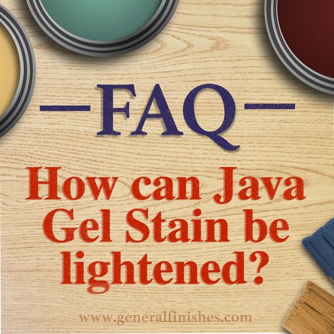 It's always possible to darken a stained surface, but you cannot lighten a stained surface with a lighter stain color.  Click to learn more General Finishes Gel Stain, Milk Paint Colors, Java Gel, General Finishes Milk Paint, Remove Wax, Staircase Remodel, General Finishes, Gel Stain, Painting Furniture