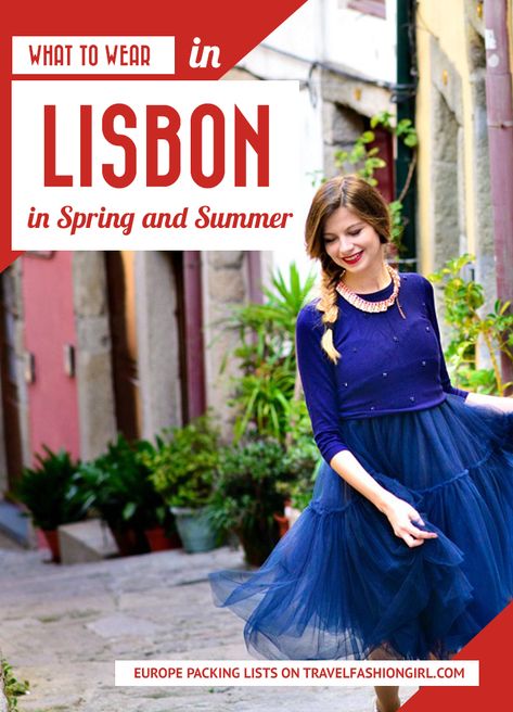 what-to-wear-in-lisbon What To Wear In Lisbon, Portugal In April, Most Comfortable Ballet Flats, European Travel Outfit, Summer Packing Lists, Comfortable Ballet Flats, Summer Packing, Travel Outfit Summer, Popular Outfits