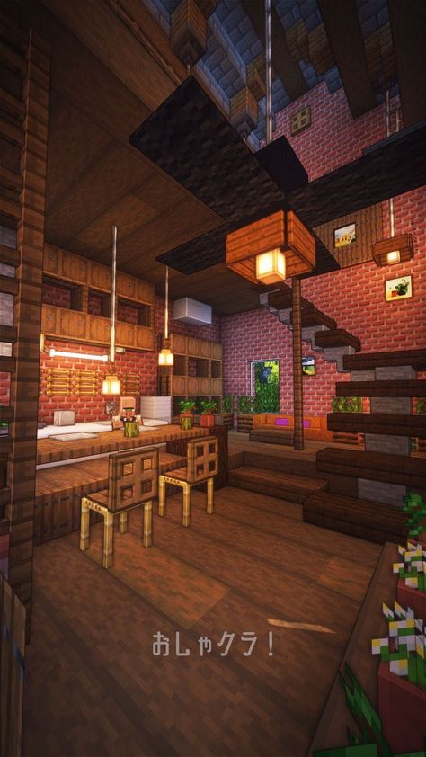 Minecraft Kale, Chalet Minecraft, Minecraft Blueprint, Château Minecraft, Minecraft Cool, Mansion Minecraft, Interior Design Minecraft, Minecraft House Interior, Mobs Minecraft