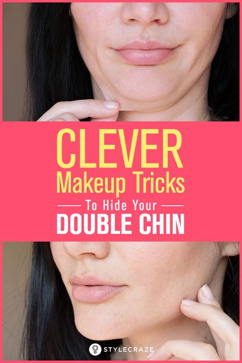 5 Clever Makeup Tricks To Hide Your Double Chin: Are you wondering what can you do to get rid of that double chin without having to spend so much money with expensive treatments? Then you should read this post! Here we have come up with five amazingly simple and creative ways on how to hide your double chin with makeup! #makeup #makeupideas #makeuptricks Hide A Double Chin, Make Up Tricks, Double Chin Exercises, How To Use Makeup, Free Makeup Samples, Face Makeup Tips, Makeup Mistakes, Facial Exercises, How To Apply Eyeshadow