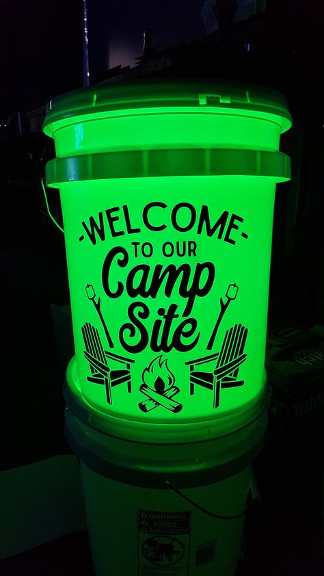 PRICES MAY VARY. Title: Welcome to Our Campsite Vinyl Decal Camping Bucket Decal RV Decal, Campsite Decor, Happy Camper, Camp Decal Light Bucket. Product Type: Categories Camp Site Decor Ideas, Campsite Decor, Welcome To Our Campsite, Campsite Decorating, Decorating Your Rv, Camping Projects, Camper Decals, Rv Decals, Bucket Ideas