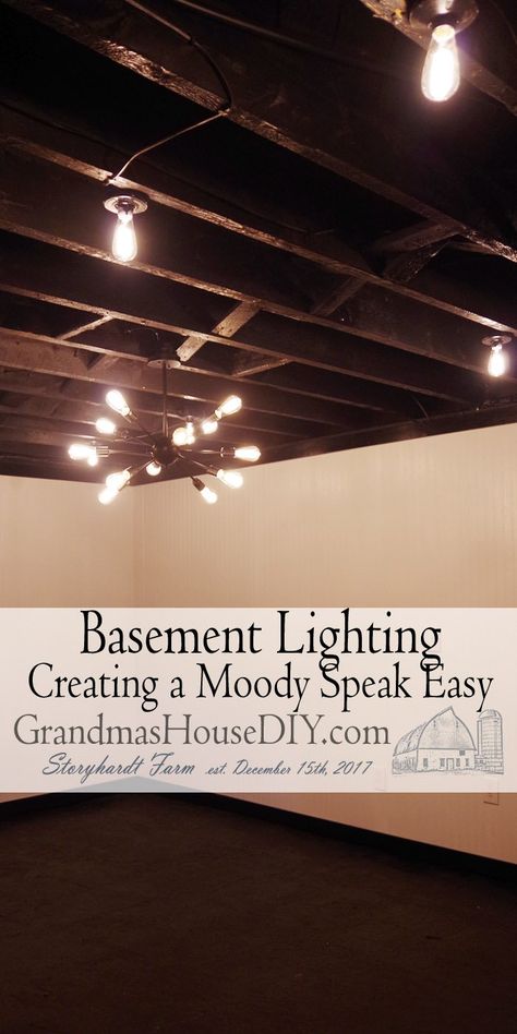 Lighting Ideas For Basement, Speakeasy Basement Ideas Industrial, Basement Back Bar, Moody Basement Lighting, Old World Basement Ideas, Dark And Moody Basement Bar, Speakeasy Lighting Ideas, Basement Bar Lighting Ideas, Speakeasy Bar Design Basement