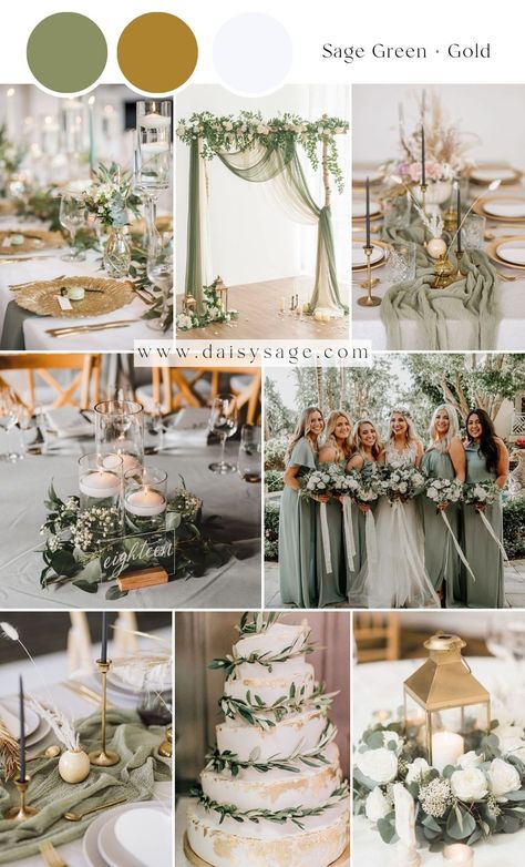 Sage Green Rustic Wedding Theme, Save Green Wedding Theme, Eucalyptus Wedding Color Scheme, Sage Green Spring Wedding, June Wedding Colors Schemes, Rustic Green Wedding, Sage Green Wedding Theme, Sage Wedding Colors, 2026 Wedding