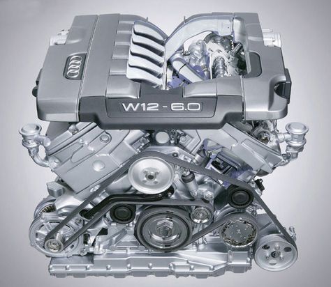 W12 Bugatti Engine, W12 Engine, Classic Cars Trucks Chevy, Engine Diagram, Automotive Engineering, Used Engines, Combustion Engine, Heavy Machinery, Audi A8