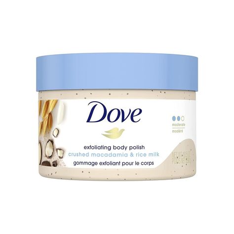 Dove Exfoliating Body Polish, Smooth Skin Body, Exfoliating Body Polish, Best Body Scrub, Dove Body Wash, Exfoliating Body Wash, Bumpy Skin, Exfoliating Body Scrub, Rice Milk