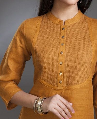 Idea Salwar Neck Designs, Long Kurta, Simple Kurta Designs, Designer Kurti Patterns, Simple Kurti Designs, Neck Designs For Suits, Salwar Designs, Kurti Designs Latest, Kurti Neck