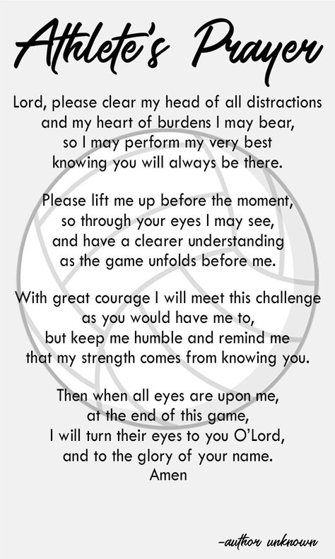 Volleyball Gifts Printable, Volleyball Prayer Athlete Prayer, Volleyball Prayer Bag Tag Size Printable - Etsy