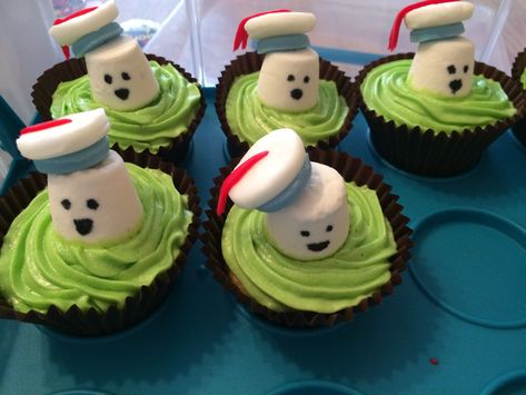 Ghostbuster Cupcake Ideas, Ghost Busters Birthday Cakes, Ghostbuster Themed Dinner, Ghost Buster Cakes, Ghostbuster Food Ideas, Ghostbusters Birthday Party Cakes, Ghostbusters Halloween Party, Ghostbusters Birthday Party Ideas, Ghost Busters Party Ideas