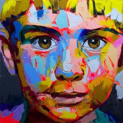 Françoise Nielly Francois Neilly, Francois Nielly, Chaotic Room, Francoise Nielly, Françoise Nielly, Expressive Faces, Acrylic Portrait Painting, Gcse Art Sketchbook, Expressive Art