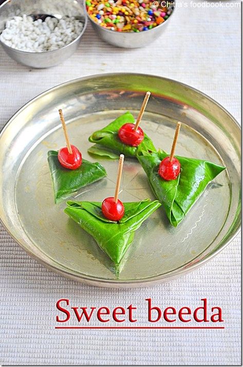 sweet beeda recipe,beeda recipe,beeda,south indian beeda,sweet pan recipe,sweet paan recipe,sweet beeda Party Food Display Ideas, Food Display Ideas, Ideas For Party Food, Party Food Display, Healthy Appetizers Easy, Pan Recipe, Party Appetizers Easy, Party Food Platters, Super Party