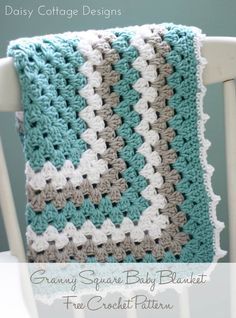 Motifs Afghans, Learn Knitting, Granny Square Pattern Free, Motifs Granny Square, Sunburst Granny Square, Crochet Baby Blanket Free Pattern, Granny Square Crochet Patterns Free, Crochet Afghan Patterns Free, Crocheted Blanket