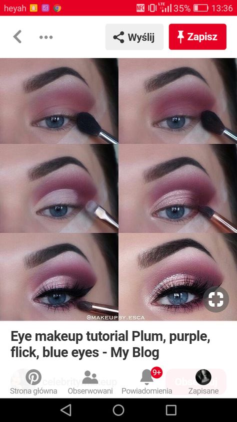 Makeup Looks For Magenta Dress, Makeup Ideas For Magenta Dress, Pink And Grey Eyeshadow Looks, Pink Smokey Eye Blue Eyes, Mauve Eyeshadow Looks, Mauve Eyeshadow Looks Step By Step, Dark Pink Smokey Eye Makeup, Magenta Smokey Eye Makeup, Mauve Eyeshadow