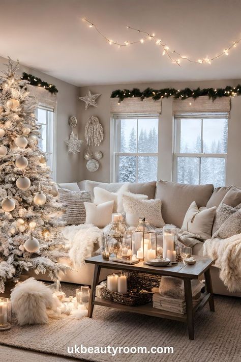 Christmas is a special time, and putting up decorations is one of the best parts! They bring not only a sense of holiday charm but also a heartwarming atmosphere that unites family and friends. This post lists 13 great Christmas decor ideas. Outdoor, for living room DIY, bedroom, Scandinavian, vintage, front porch, DIY crafts, trends Luxury Room Decor, Living Room Designs India, Porch Diy, Bedroom Scandinavian, Holiday Room, Elegant Christmas Decor, Cozy Christmas Decor, Winter Decorations Diy, Christmas Decor Inspiration