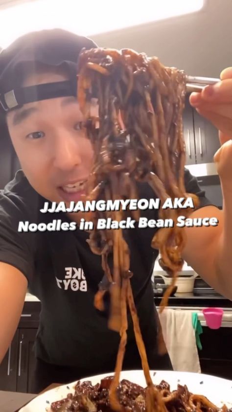 Jjajangmyeon aka Black bean noodles~ 🍜👨🏻‍🍳🔥 This is my FAV Korean noodle dishes. Do YOU like jjjangmyun?? Full recipe. Link in bio… | Instagram Korean Noodle Dishes, Black Bean Noodles, Bean Noodles, Korean Noodles, Black Bean Sauce, Noodle Dishes, Asian Cooking, Asian Dishes, Black Bean