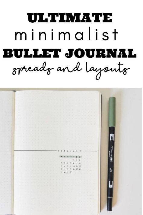 Bujo Page Ideas Minimalist, Bujo Book Tracker Minimalist, Useful Bujo Spreads, Simple Journal Spreads, Minimalist Bujo Theme, Simple Weekly Bullet Journal Layout, Bujo Minimalist Weekly, Simple Reading Journal Spreads, Bullet Journal To Do List Layout