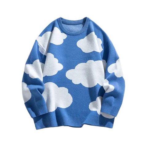 Very good quality ++ Cloud Outfit, Cottagecore Indie, Aesthetic Sweaters, Sweaters Men, Cute Crop Tops, Vintage Graphic, Knit Sleeve, Sweater Material, Women Hoodies Sweatshirts