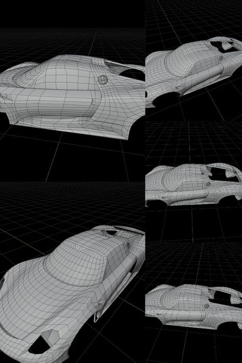 Blender Car Modeling, Blender Car, Car Modeling, Porsche 918 Spyder, Blender Models, Blender Tutorial, One Step Closer, Print Ideas, 3d Modelling