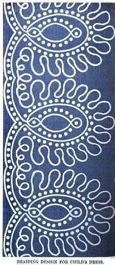 soutache embroidery patterns - Recherche Google Braiding Pattern, Motif Soutache, Soutache Pattern, Tambour Beading, Tambour Embroidery, Border Embroidery Designs, Point Lace, Border Embroidery, Embroidery Inspiration