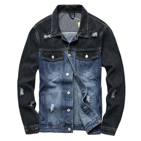 Biker Denim Jeans Jacket, Jeans Jacket, Bomber Denim Jacket, Casual Jeans Jacket, Fashion Denim Jacket, Trucker Biker Jacket, Fitted Denim Jacket, Denim Jacket Fashion, Mens Jackets Casual, Slim Fit Jackets, Men's Jackets, Denim Jeans Men, Casual Stylish, Denim Jacket Men, Ripped Denim