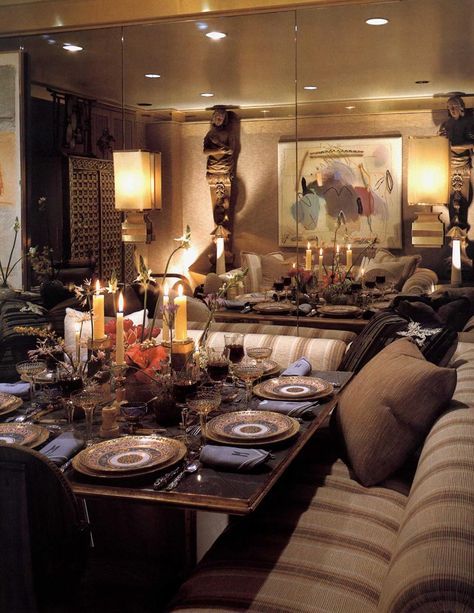 Print: | Architectural Digest Archive Architectural Digest Dining Room, 1980s House, 90s Interior, 80s Interior Design, 80s Interior, 80s Decor, Interiors Dream, Retro Interior, Retro Home