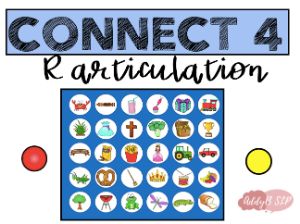 Connect 4 Game, Hello Font, R Blends, Articulation Games, L Blends, Connect 4, Speech Therapy Games, Slp Ideas, R Words