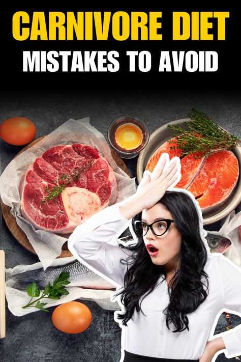 Are you starting the carnivore diet or looking to perfect it? 🥩🍳 Avoid common pitfalls with our guide to the Top Carnivore Diet Mistakes to Avoid! From nutrient imbalances to hidden carbs, this article will help you stay on track, feel great, and see the results you want. Click through for expert tips and practical advice for carnivore diet success! #CarnivoreDiet #HealthyEating Carnivore Code Meal Plan, Supplements For Carnivore Diet, Strict Carnivore Diet Food List, Modified Carnivore Diet, How To Start Carnivore Diet, Carnivore Before And After Pictures, Carnivore Diet For Women, Carnivore Diet Shopping List, Carnivore Diet Before And After