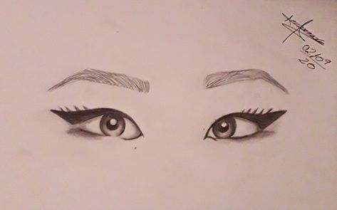 Eyes Drawing, Draw Something, Love Drawings, Eye Drawing, Learn To Draw, Female Sketch, Drawings, Art