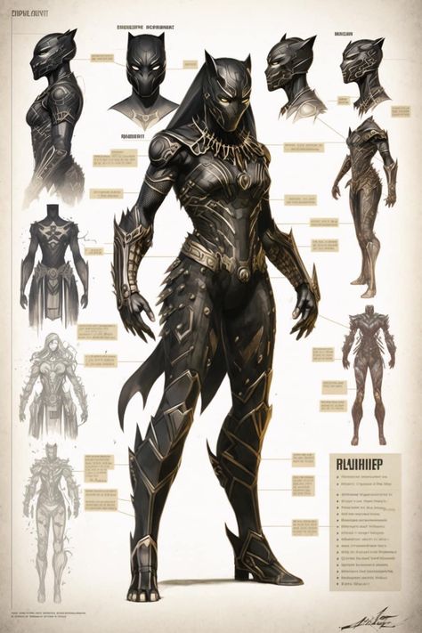 Black Female Armor, Black Panther Female, Female Black Panther, Outfit Drawing, Cheetah Cubs, Costume Making, Hero Black, Black Panther Art, Black Comics