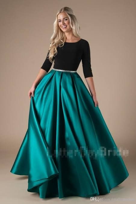 Modest Prom Gowns, Pola Rok, Modest Formal Dresses, Modest Prom, 파티 드레스, Indian Gowns Dresses, Prom Dresses Modest, Prom Dresses With Sleeves, Stylish Dress Designs