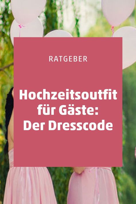 Was ist das richtige Outfit als Hochzeitsgast? Als Trauzeuge oder Familienangehöriger ist man meist bei der Hochzeitsplanung dabei und bekommt eine Vorstellung für die Feier. Gehört man nicht zum engsten Kreis, ist es gar nicht so leicht, den Dresscode der Hochzeit genau zu entschlüsseln. Doch mit dem Blick auf die Details und ein paar allgemeinen Dresscode-Regeln bist Du als Hochzeitsgast immer angemessen gekleidet. Dress Code, Dress Codes