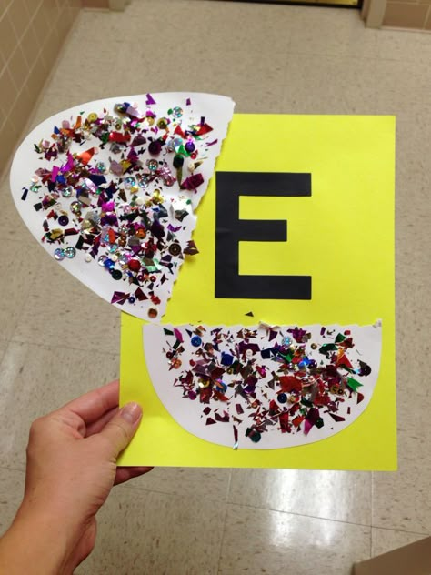 Letter E Recognition Activities, E Preschool Craft, Letter E Toddler Activities, Letter E Art For Toddlers, Letter E Arts And Crafts For Preschool, Letter E Activities For Kindergarten, Letter E Crafts For Toddlers, E Is For, E Crafts For Preschoolers