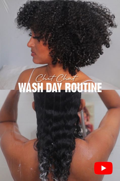 Wash Day Routine 2023 3B Wash and Go Routine | Natural Curly Hair Video Natural Wash Day Routine, Wash And Go Routine, 3b Curly Hair, Coiling Natural Hair, Wash Day Routine, Day Routine, Natural Curly Hair, Curly Hair Videos, Life Update