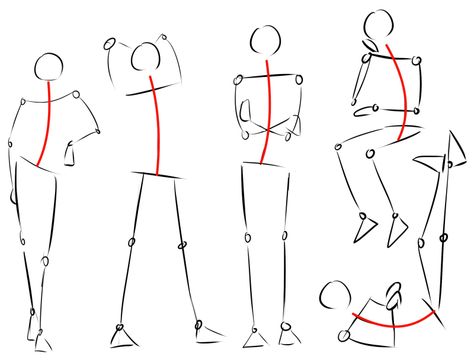 Stick Figure Animation, Human Body Drawing, Stick Figure Drawing, Art Clip, Human Figure Drawing, Art Basics, Human Drawing, Drawing Quotes, Figure Sketching