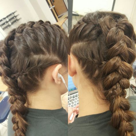 Hunger Games Braids, Hunger Games Hairstyles, Hunger Games Hair, Dance Hair, Dance Hairstyles, Cool Braid Hairstyles, Fantasy Hair, Cool Braids, Sports Hairstyles