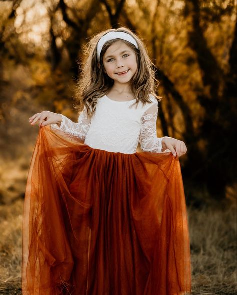 Rust colored dress, family photos, childrens wardrobe Dress Family Photos, Rust Colored Dress, Black Wedding Flowers, Rust Color Dress, Wedding Entourage, Flower Girl Shoes, Photo Style, Wedding Flower Girl, Photo Styling