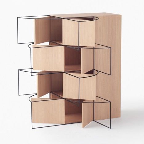 Trace-collection by Nendo Japanese Museum, Perfume Stand, Nendo Design, Tea Trolley, Diy Pallets, Multipurpose Furniture, Furniture Light, Bench Stool, Wood Tools