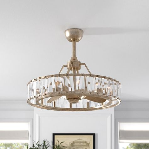 Acrylic Ceiling Fan, Chandelier Fans Ceiling Bedroom, Fandelier Ceiling Fan Living Room, Fandelier Ceiling Fans Bedroom, Fan Chandelier Combo, French Country Ceiling Fan, Chandelier Fans, Elegant Ceiling Fan, Fandelier Ceiling Fan