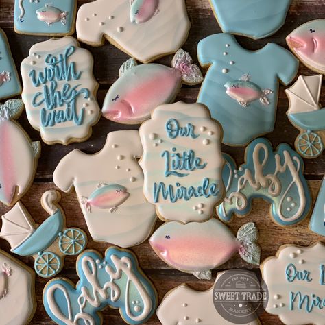 Fish He Or Fish She Gender Reveal Cookies, Fish Gender Reveal Cookies, Fish He Or Fish She Gender Reveal, Fish Gender Reveal Ideas, Fishing Gender Reveal, Gender Reveal Dessert, Fishing Baby Shower Theme, Easter Gender Reveal, Baby Shower Fishing