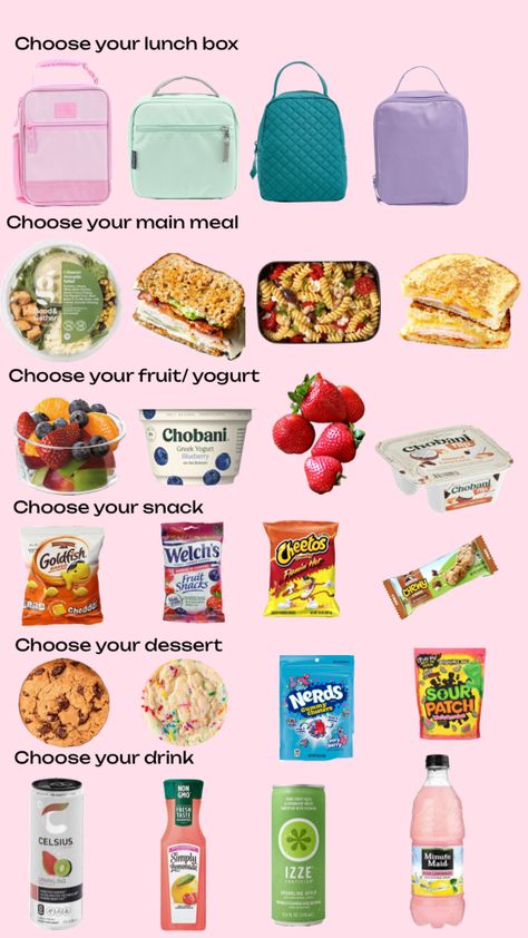 Quick School Lunches, Homemade School Lunches, 100 Affirmations, Glow Up Guide, Kids Lunch Box Meals, Middle School Essentials, School Backpack Essentials, Aliexpress Finds, Easy School Lunches